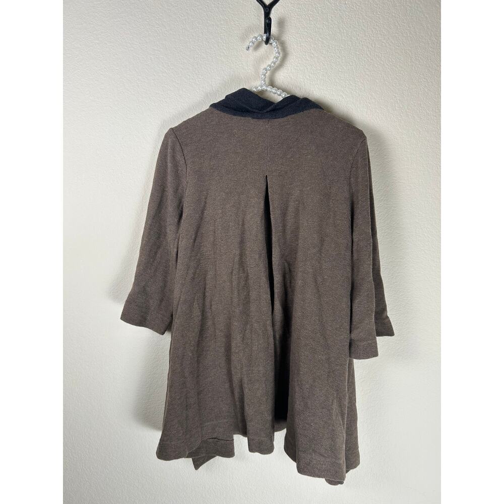 Chalet et Ceci Cardigan Women's Size Small Brown Duster Sweater Made in USA - Picture 8 of 11